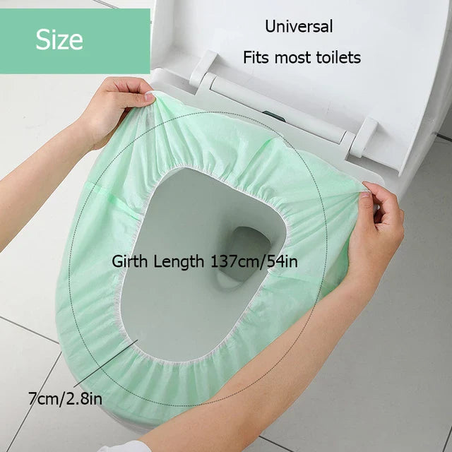 10 Pcs Disposable Waterproof Double-layer Portable Toilet Seat Cover