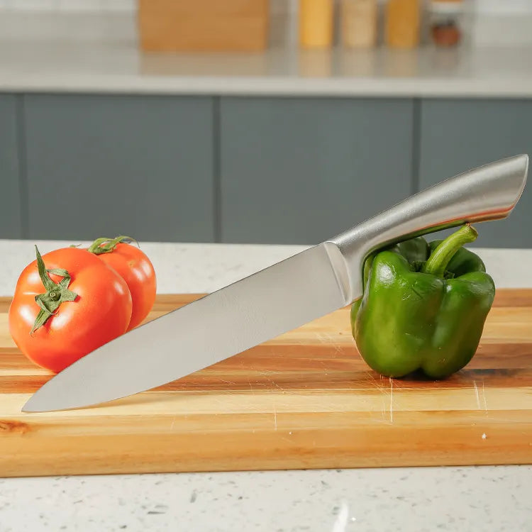 8 Pcs/Set Stainless Steel Kitchen Knife Set, Household Rotating Kitchen Tools