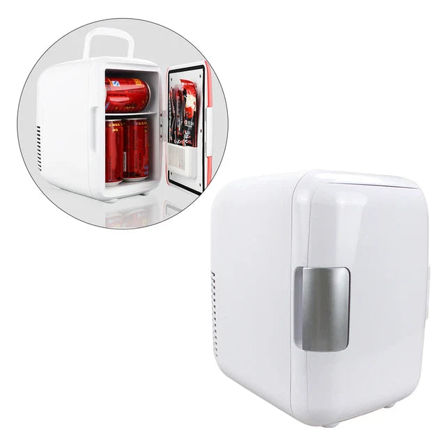 Mini Car Fridge - Poduct inner and outer view 
