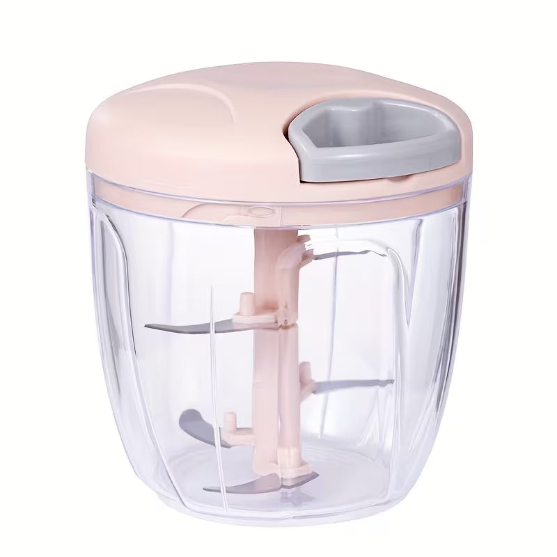 Manual Food Chopper, Multi-Functional Hand Cutter, Pull String Food Processor