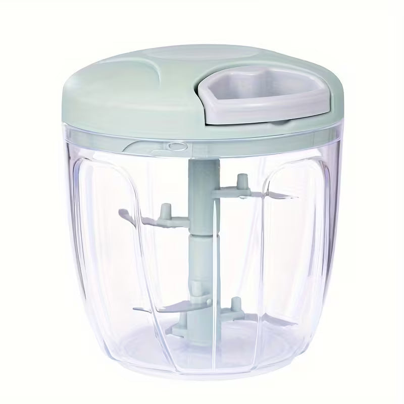 Manual Food Chopper, Multi-Functional Hand Cutter, Pull String Food Processor