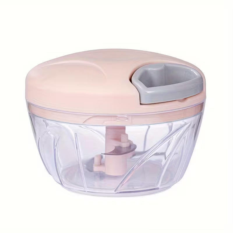 Manual Food Chopper, Multi-Functional Hand Cutter, Pull String Food Processor