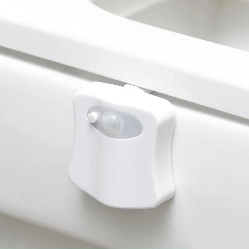 Toilet Lamp Attached on Toilet Wall.