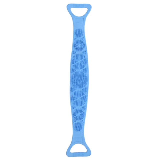 Silicone Bath Rubbing Strap - Blue