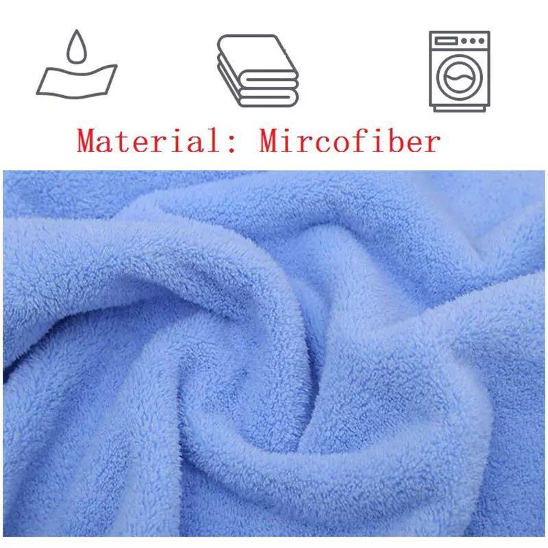 Bath Towel Set for Kids and Adults in navy blue color