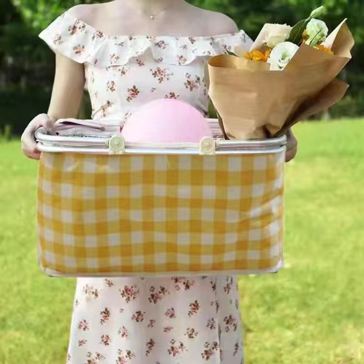 Portable Picnic Mat Basket Foldable Hiking Outdoor Pocket Beach Mat Camping Equipment