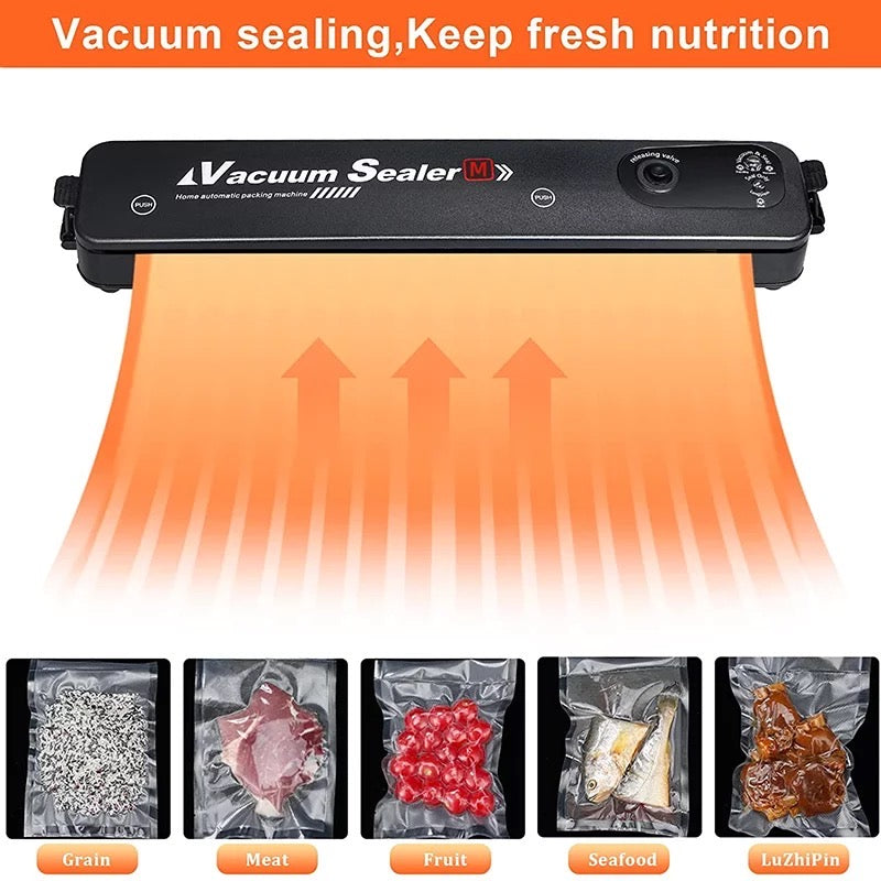 Automatic Vacuum Sealer Food Packing Machine, Fresh Food Saver for Meat, Vegetables & Fruits
