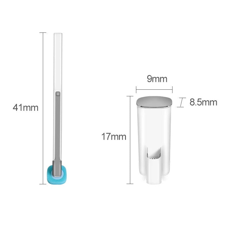 Disposable Head Toilet Cleaning Brush with Long Handle