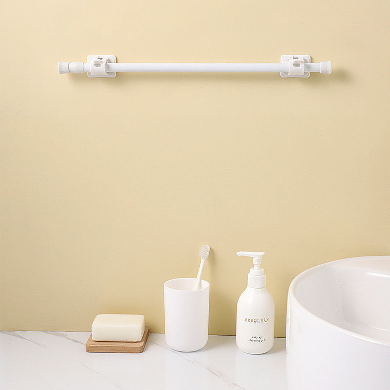 Extendable Hanger Rod, Adjustable Curtain Telescopic Pole Household Hanging Rod