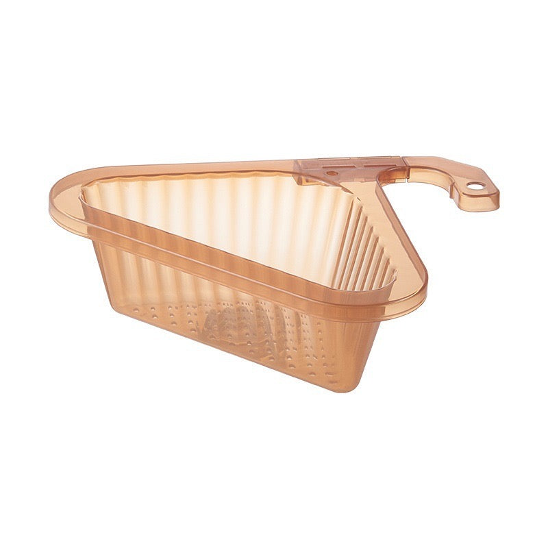 Telescopic Sink Drain Basket in brown color