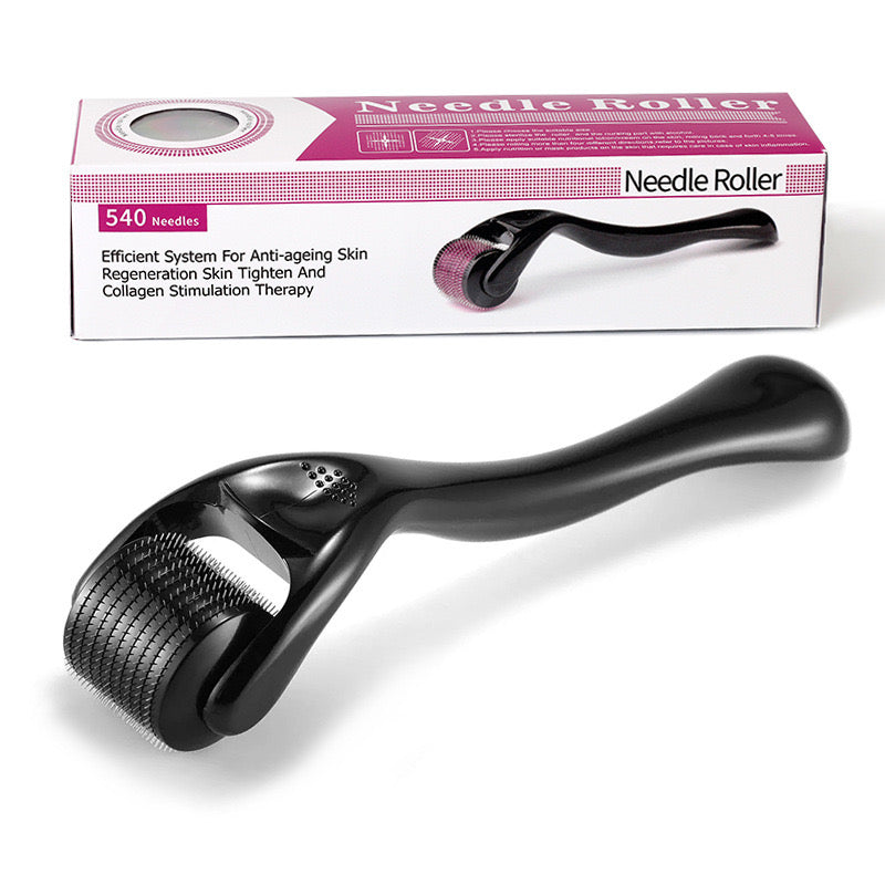 Derma Roller, Needle Roller - Anti-Ageing System with 540 Needles 0.50mm For Skin Hair