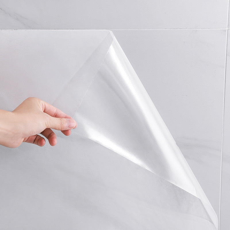 Transparent Kitchen Oil Proof Self Adhesive Wallpaper, Clear Glossy Film Covering