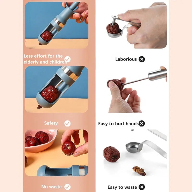 One-Hand Operation Date Fruit Pitter Tool