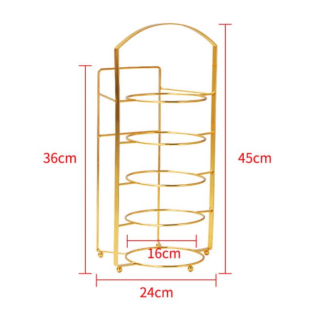 Multi Layer Wall Mount Kitchen Side Dish Storage Rack with its size