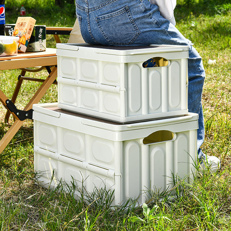Foldable Large Capacity Outdoor Storage Box, for Car Trunk Picnic Camping Outdoor
