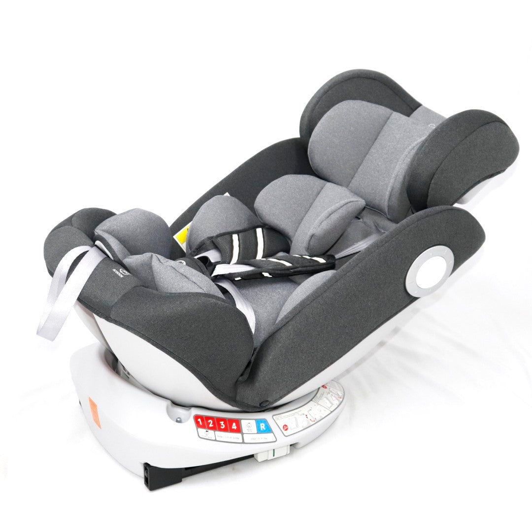 A Grey Infant Car Seat.