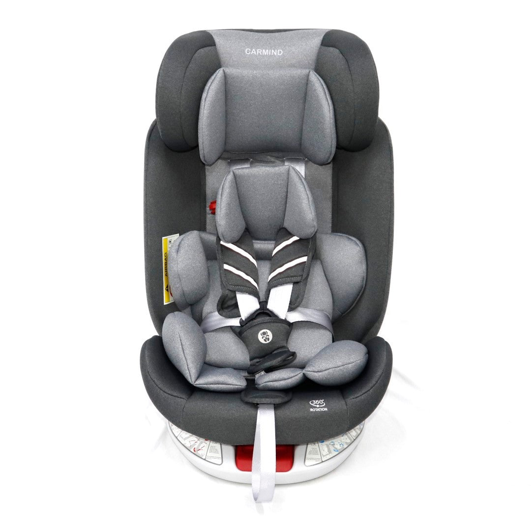 A Grey Infant Car Seat.