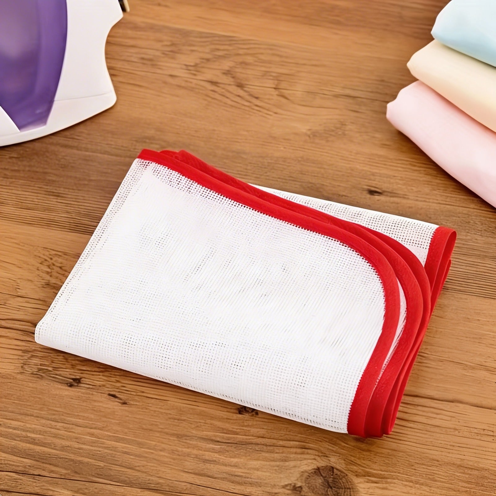 Ironing Mesh Protective Cloth Pad in a Folded Form.