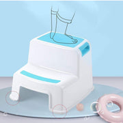 A Blue Kids Step Stool.