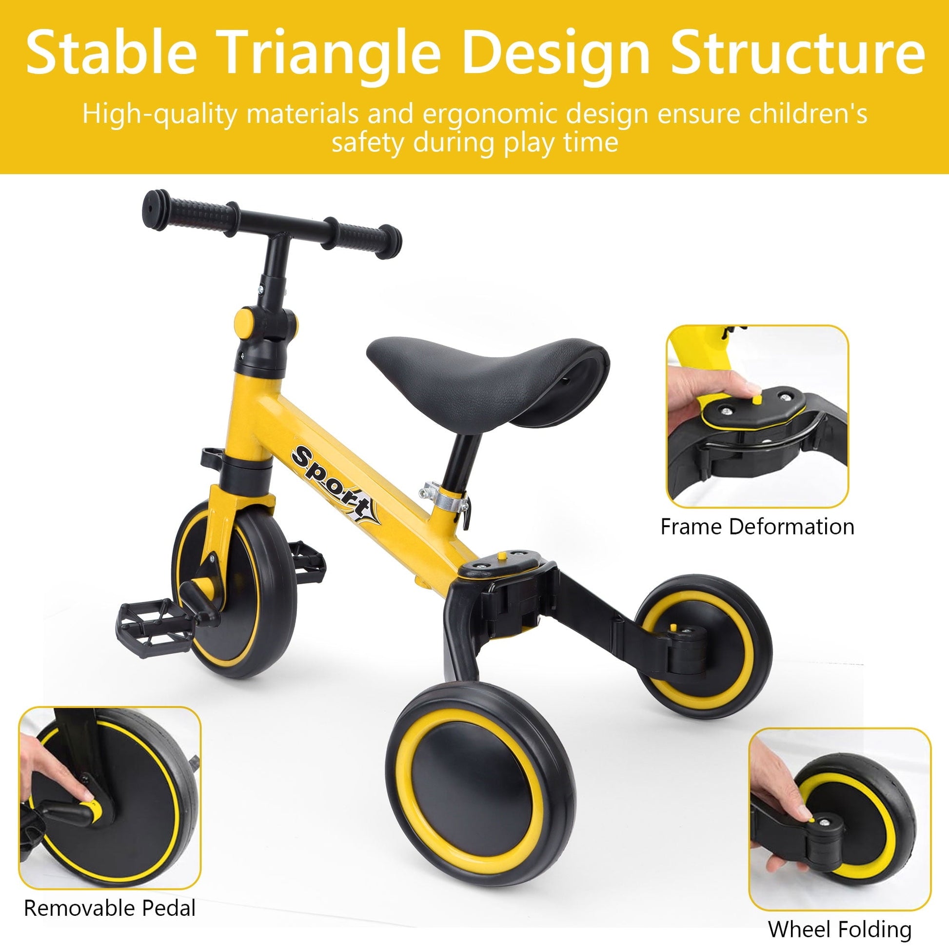 Features Of Kids Tricycle.