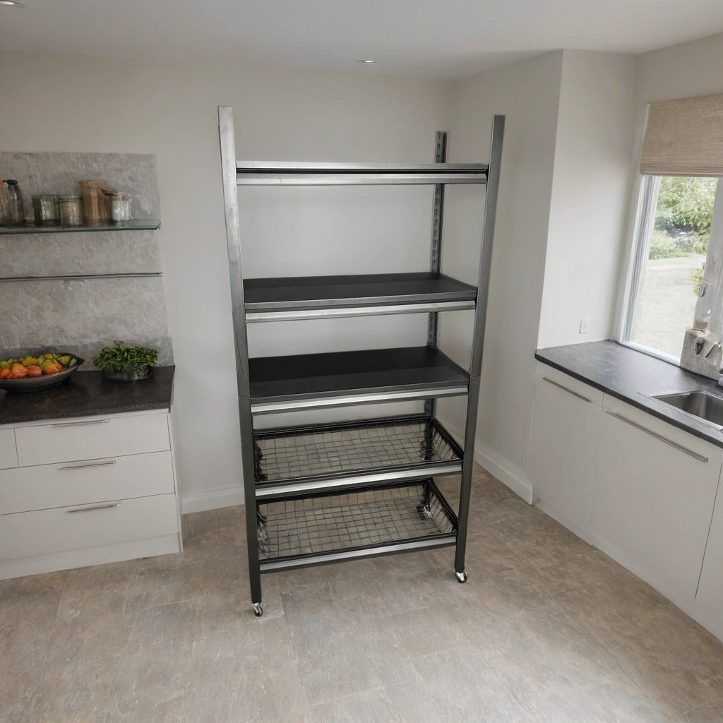 5 -Tier Storage Shelf Placed at Kitchen.