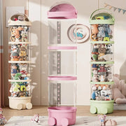Large Toy Storage Bin Organizer Box with Dolls are Stuffed in it.