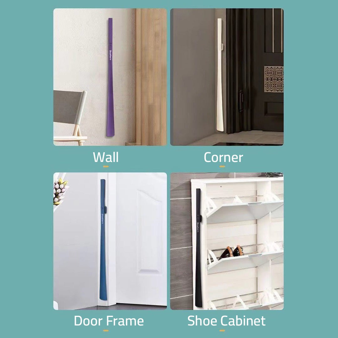 Long Handle Shoe Horn is Placed in Different Corners Of Walls.