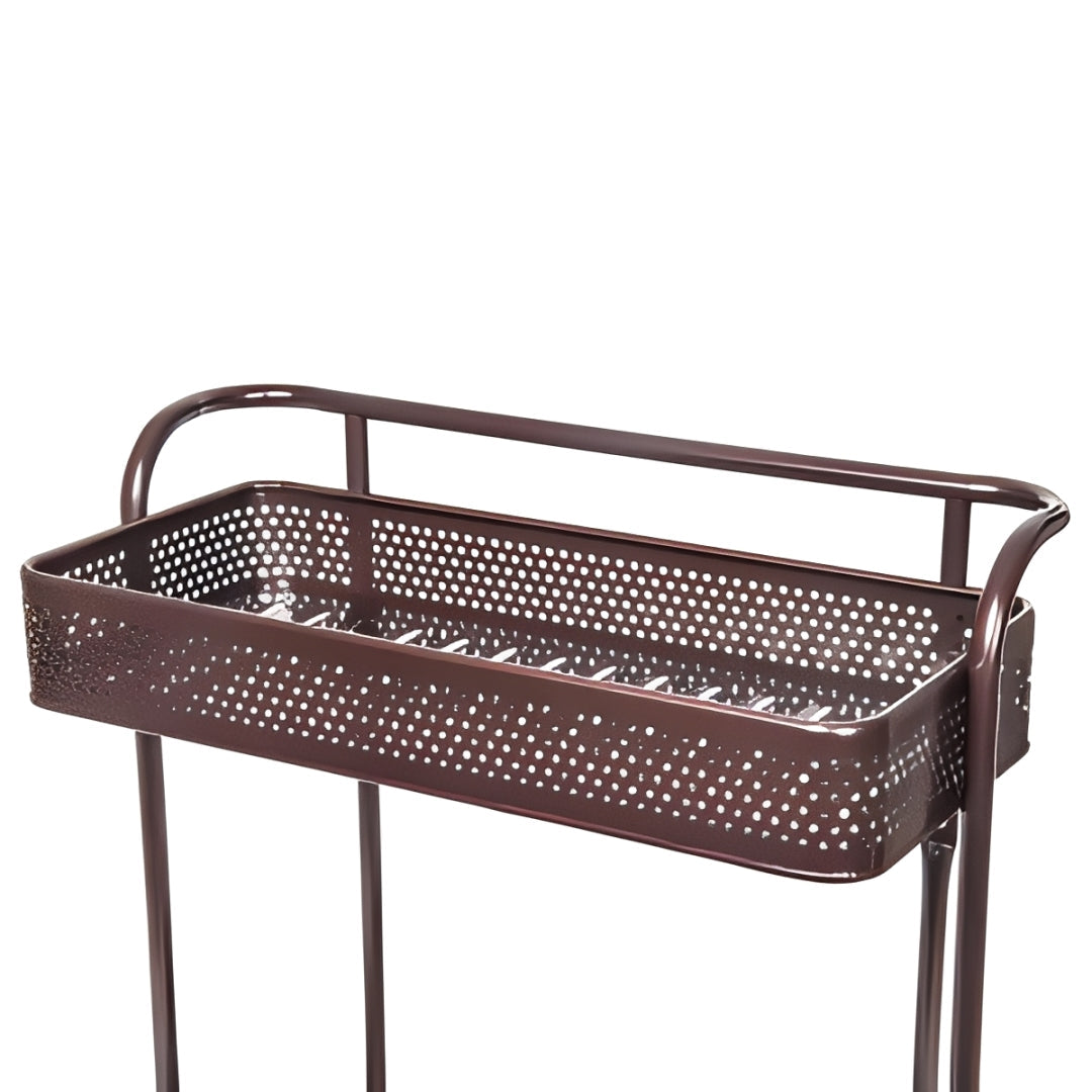 Metal Organizer Rack on a white background