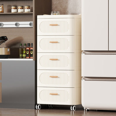 Multi-Drawer Storage Cabinet with Wheels, Space-Saving Organizer Shelf Rack for Clothes, Toys & Home Essentials