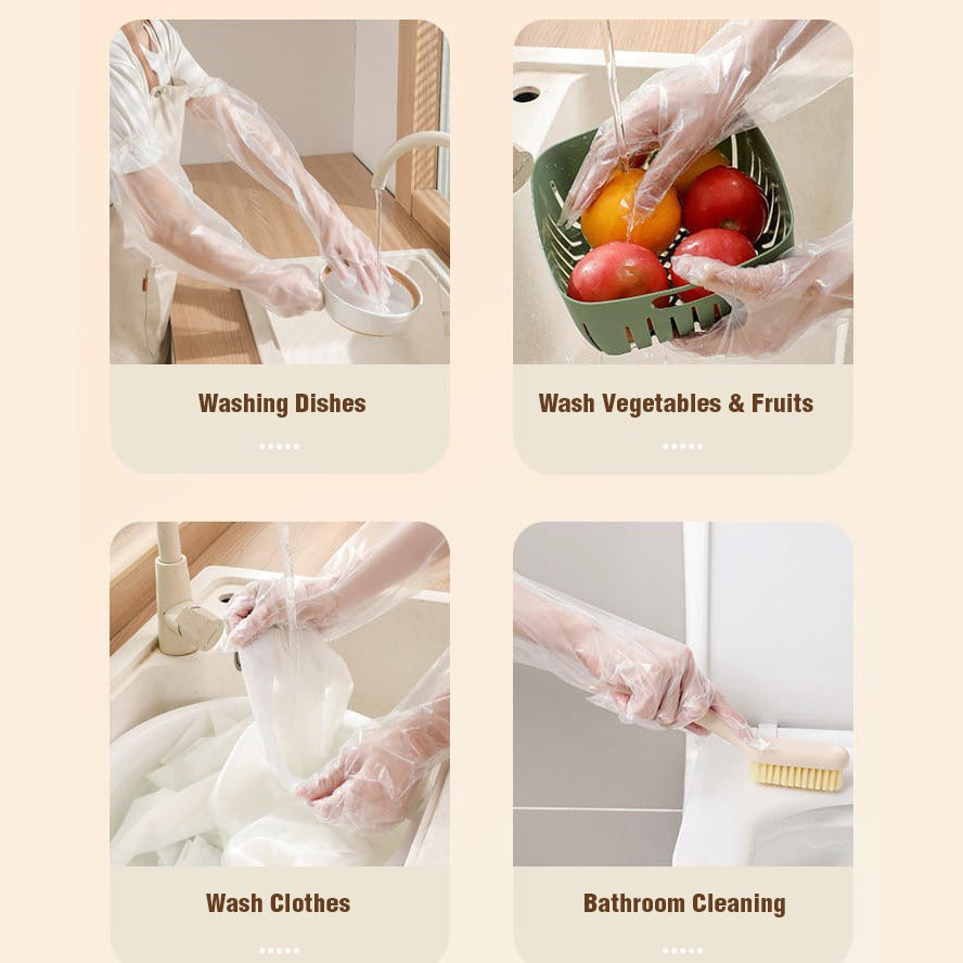 Multi-Use Of Disposable Anti- Slip Wear Long Sleeve Glove.