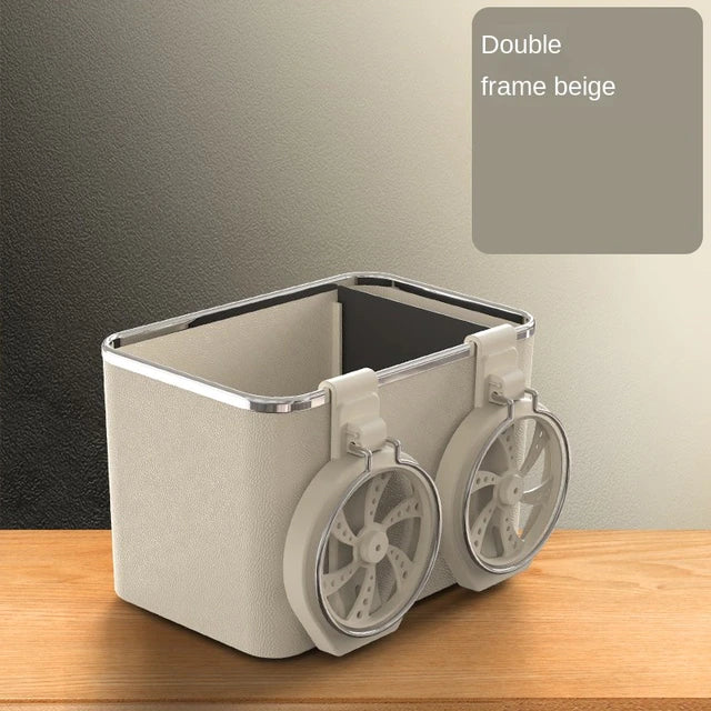 Car Armrest Storage Box with Cup Holder