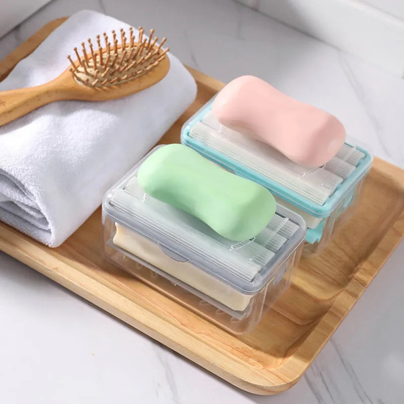 Placed on the Easy Cloth Washing Soap Roller wood