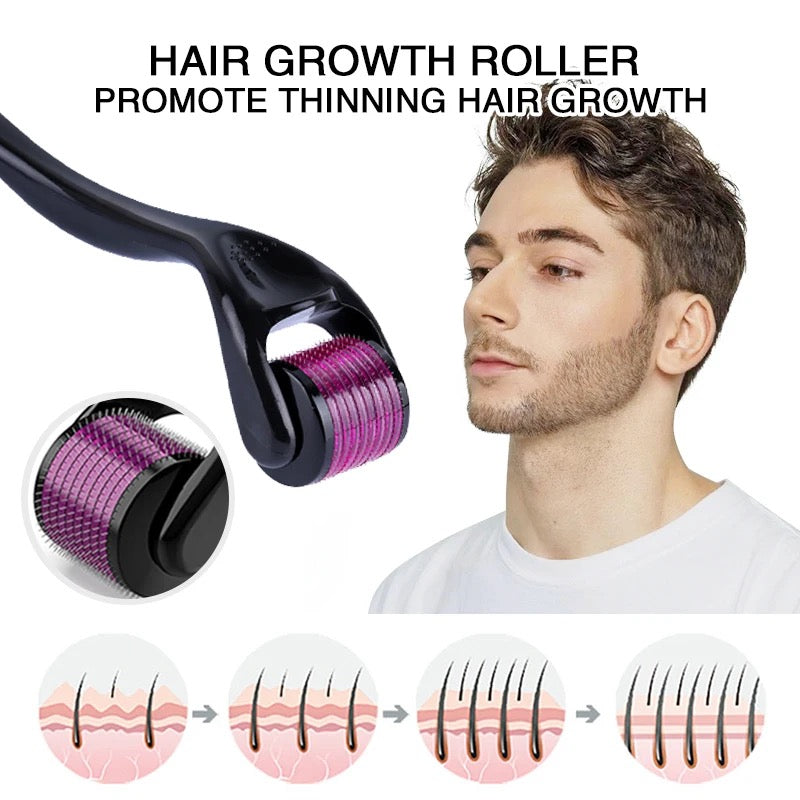 Derma Roller, Needle Roller - Anti-Ageing System with 540 Needles 0.50mm For Skin Hair