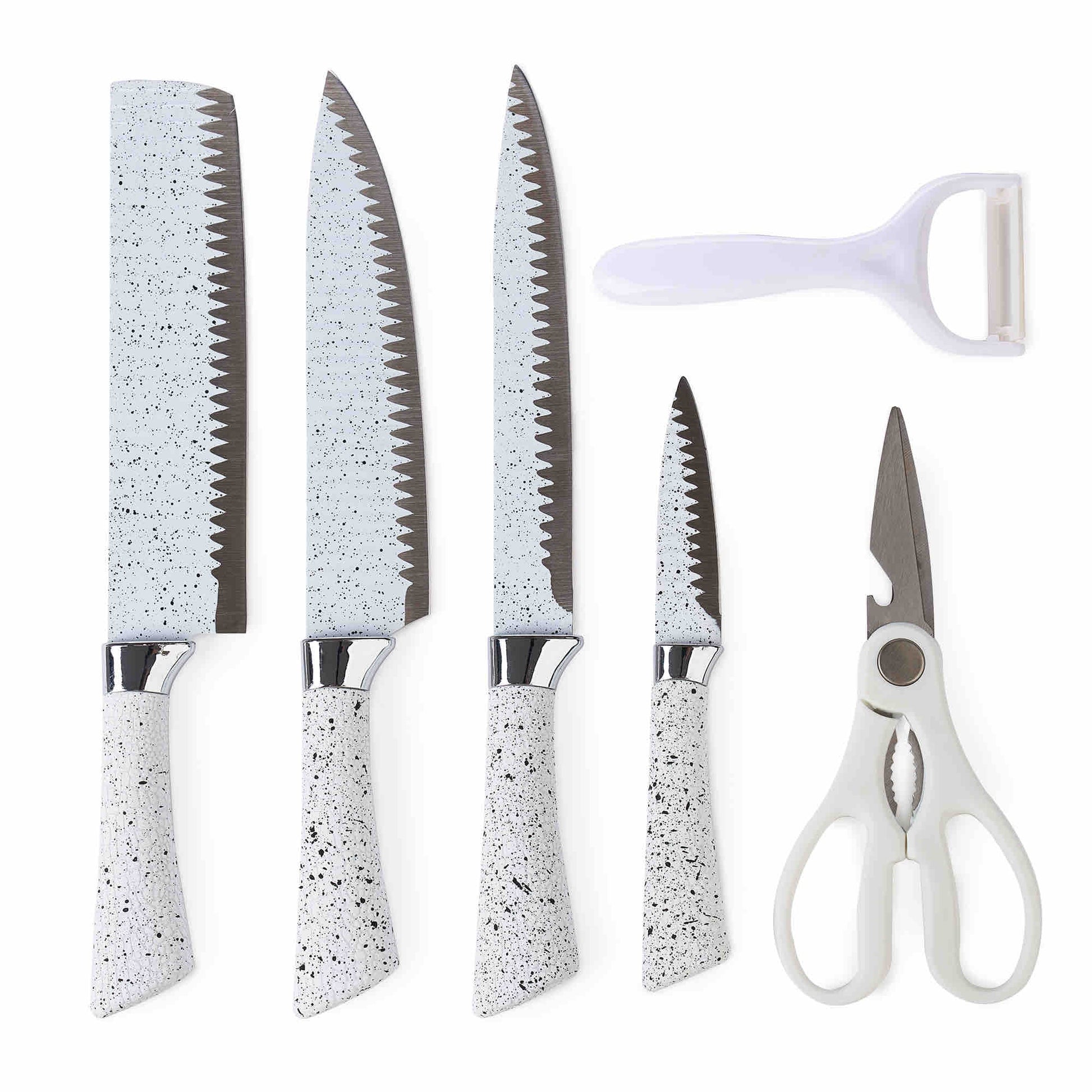 Non-Stick Coated 6 Pcs Knife Set