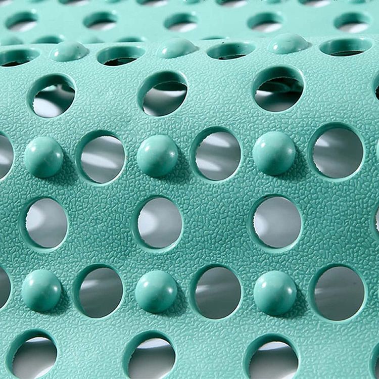 Non-slip Extra Long Bathroom Shower Mat  in green color