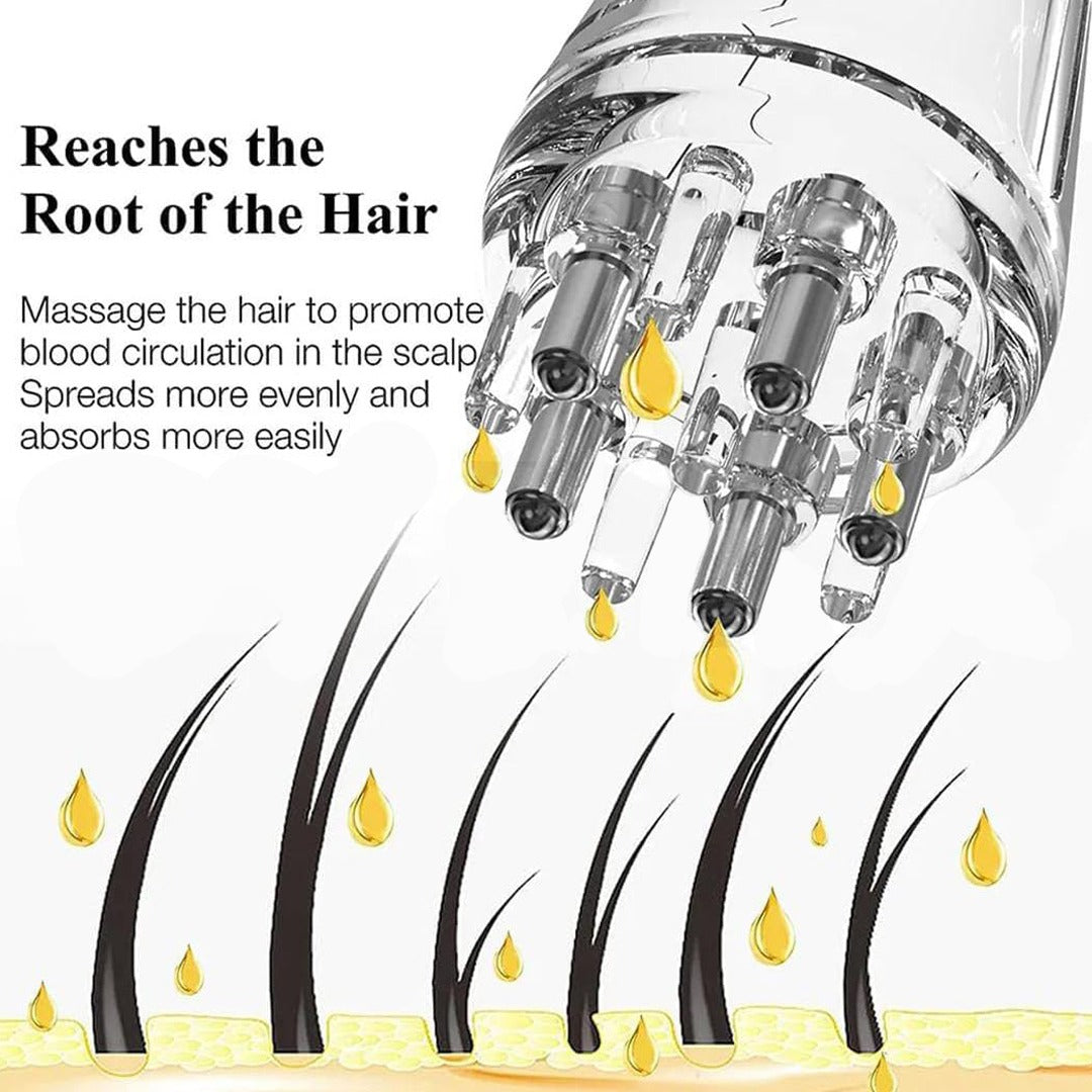 Hair Oil Scalp Applicator Comb.