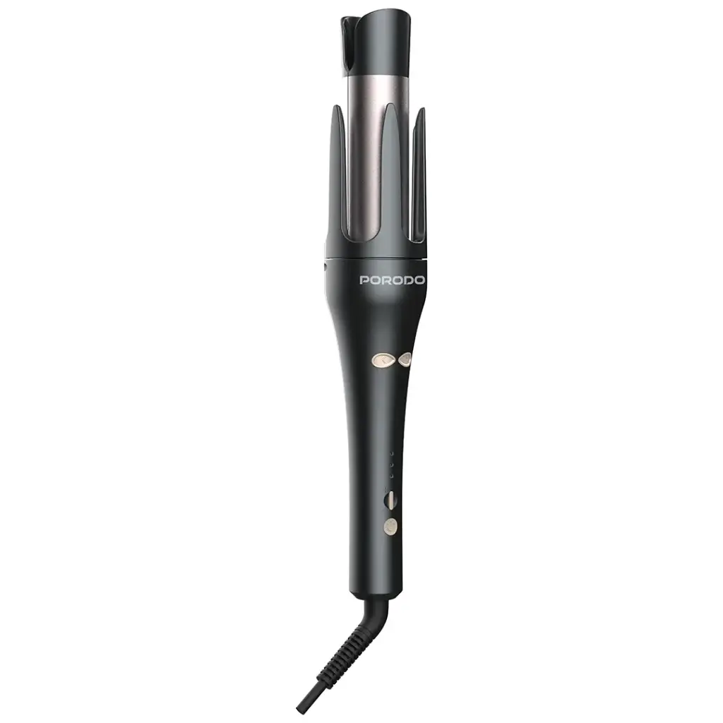 Porodo Lifestyle Automatic 2-In-1 Hair Styler, Fast Heating Hair Curler & Straightener