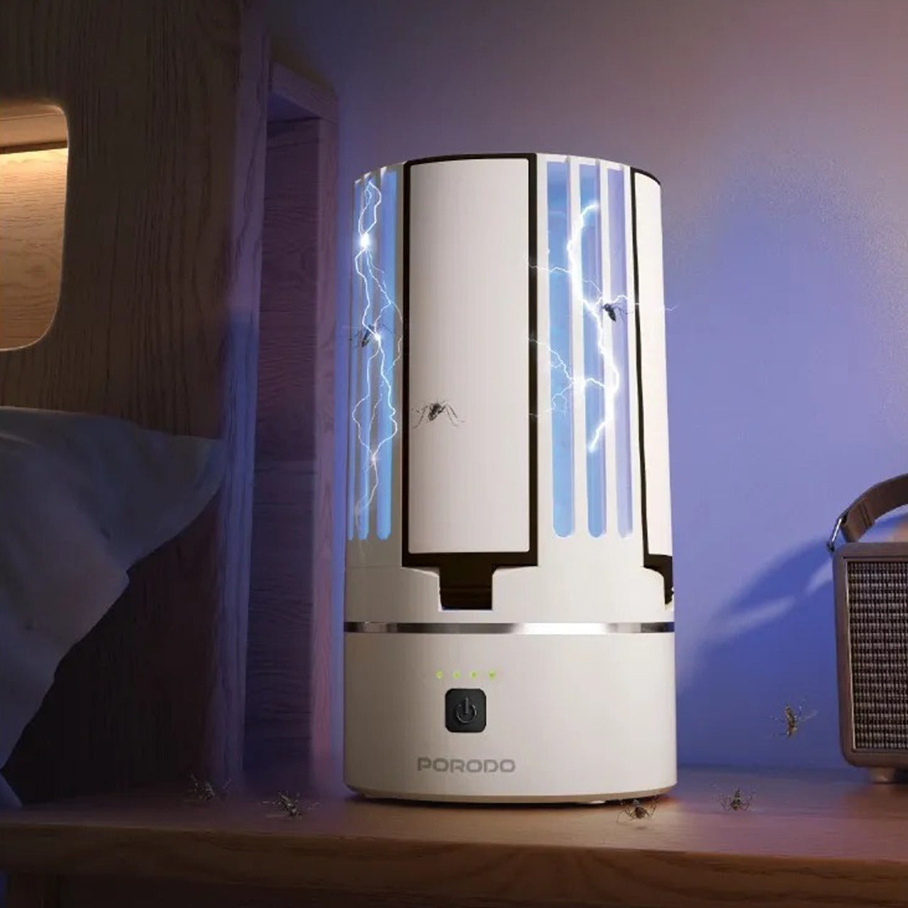 PORODO Portable 2-In-1 Insect Killer Lamp, UV Mosquito Killer with LED Light - PDLS638