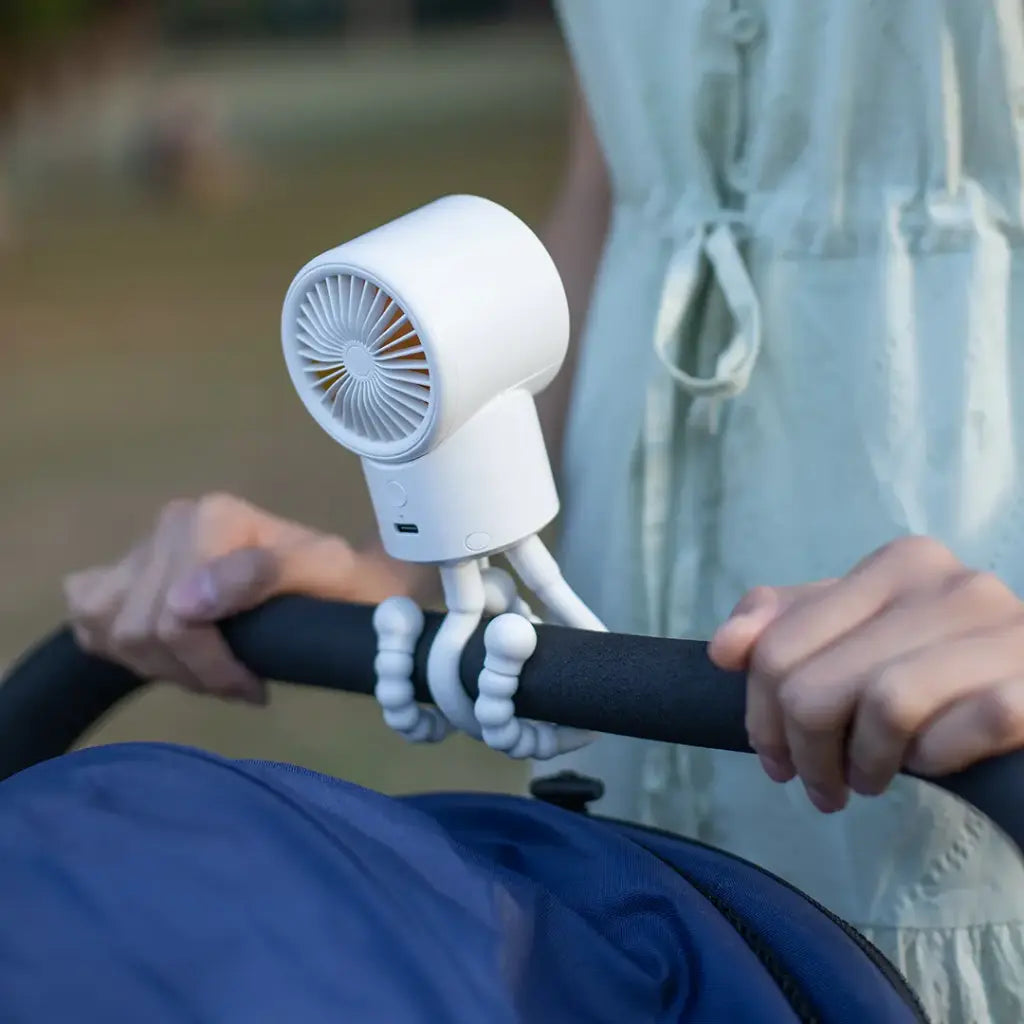 PORODO Coolflex Mini Handheld Fan, Flexible Tripod, Rechargeable Cooling Fan - PDF35A