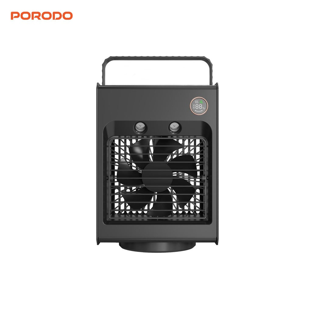PORODO Air & Mist Portable Cooling Fan, Rechargeable Fan - PDLSMFAN