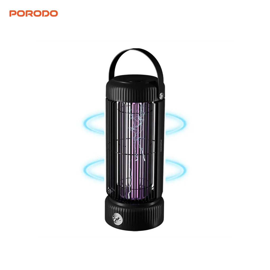 Porodo Portable Mosquito Zapper with Blue Light on a White Background