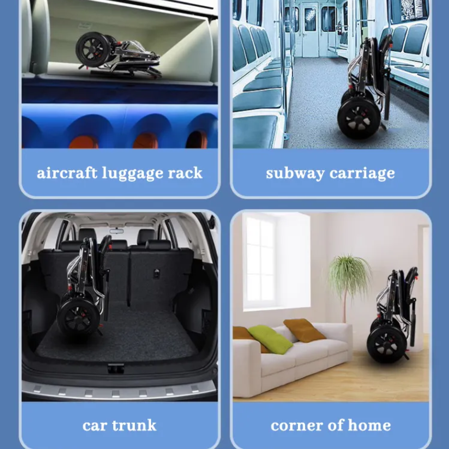 Places Where Portable Folding Travel Wheelchair Can be Stored.
