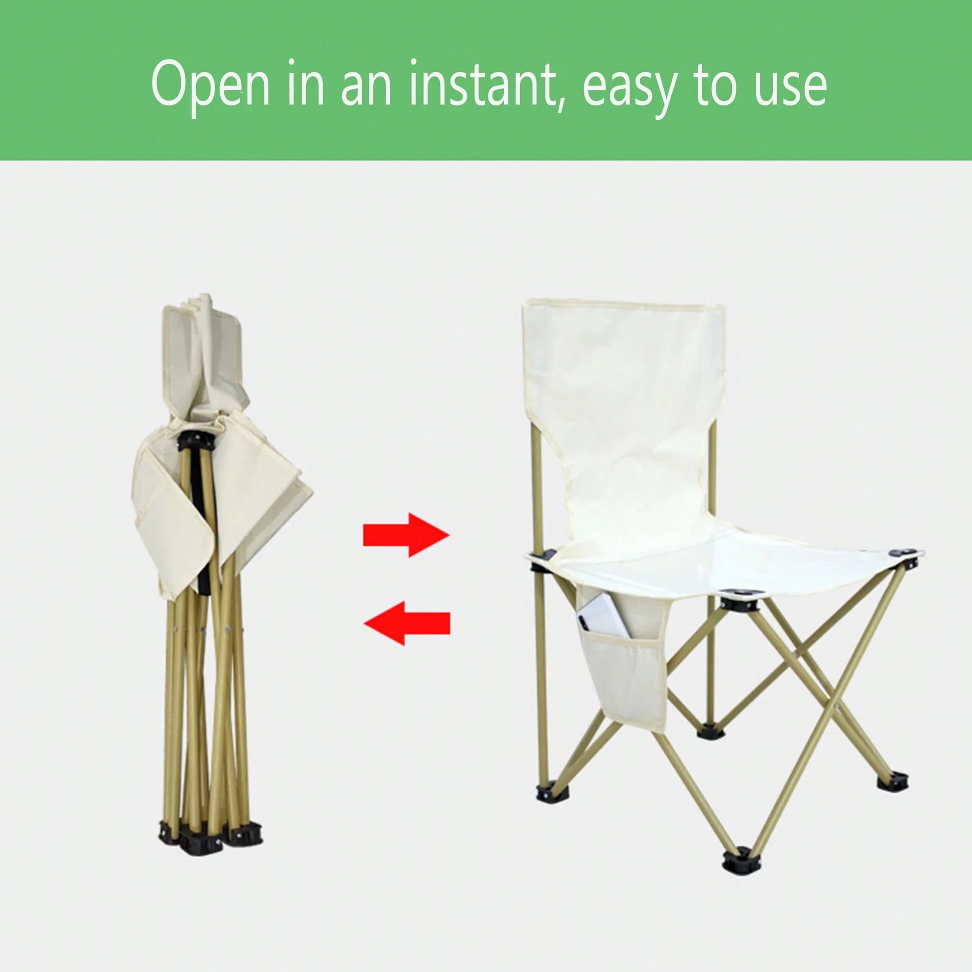 Folding and Unfolding Position Of Outdoor Folding Camping Table and Chair Set
