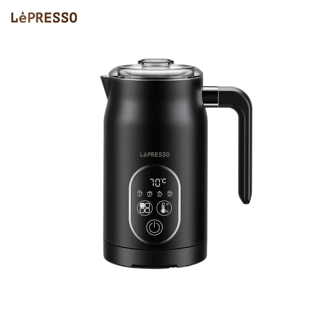 LEPRESSO Four Froth Milk Frother, Temperature Control Hot & Cold Foam Maker