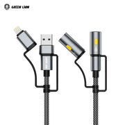 Green Lion Multi-Function 6-in-1 Cable , USB, Lightning, and Type-C