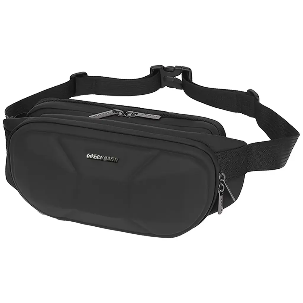 Black Green Lion Cleveland Crossbody Bag on a white background
