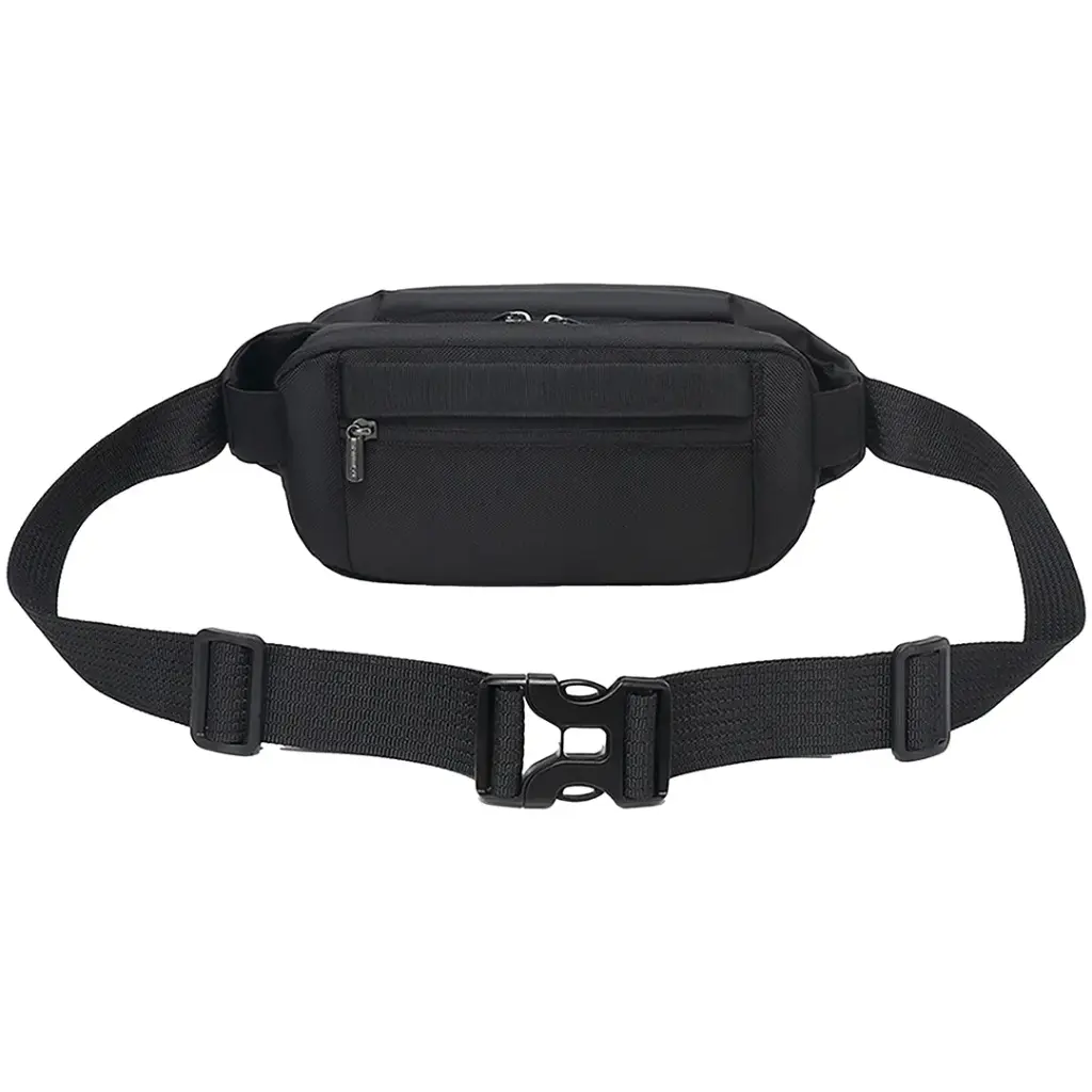 Black Green Lion Cleveland Crossbody Bag with a strap on a white background
