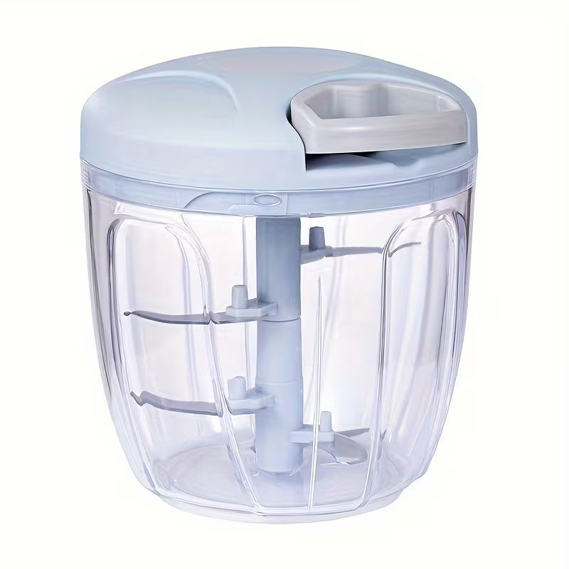 Manual Food Chopper, Multi-Functional Hand Cutter, Pull String Food Processor