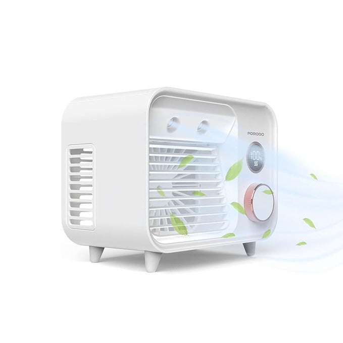 PORODO Mini Mist Fan Desktop Air Cooler, Rechargeable Cooling Fan - PDF853