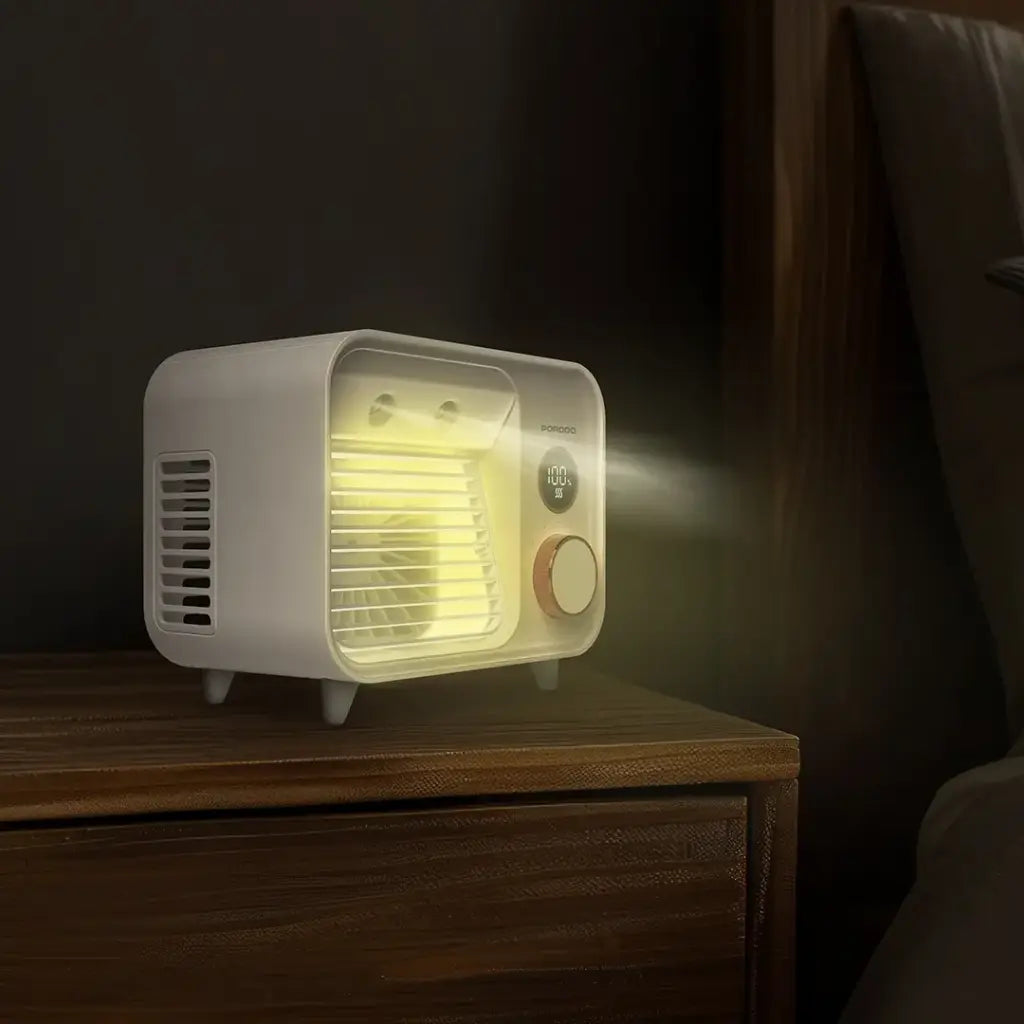 PORODO Mini Mist Fan Desktop Air Cooler, Rechargeable Cooling Fan - PDF853